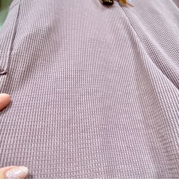 Farmhouse Patchwork dusty blush waffle boho prairie artisan Jumpsuit - Picture 9 of 10